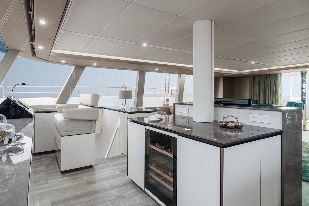 Used Sail Catamaran for Sale 2019 Sunreef 80 Layout & Accommodations